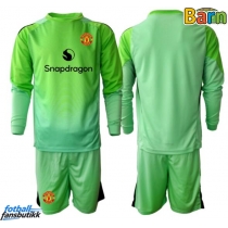 Manchester United Keeper Tredjedraktsett Barn 2025-26 Langermet (+ Korte bukser)